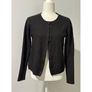 Inhabit Brown button front Cashmere sweater M